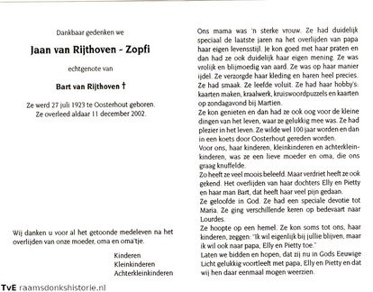 Jaan Zopfi Bart van Rijthoven