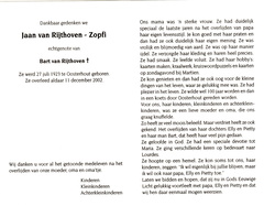 Jaan Zopfi  Bart van Rijthoven