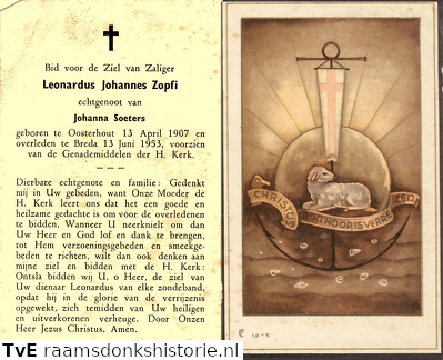 Leonardus Johannes Zopfi  Johanna Soeters