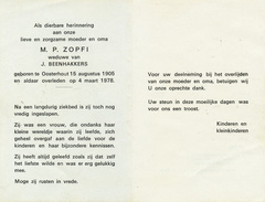 M.P. Zopfi  J. Beenhakkers