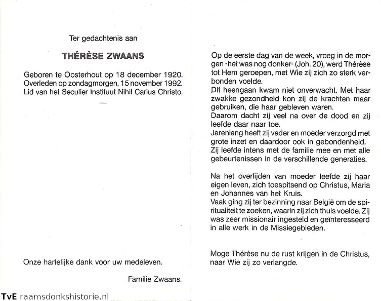 Therese Zwaans