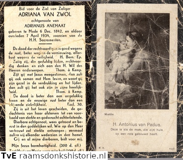 Adriana van Zwol Adrianus Anemaat