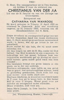 Christianus van der Aa Catharina van Wanrooij