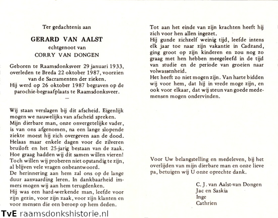 Gerard van Aalst- Corry van Dongen