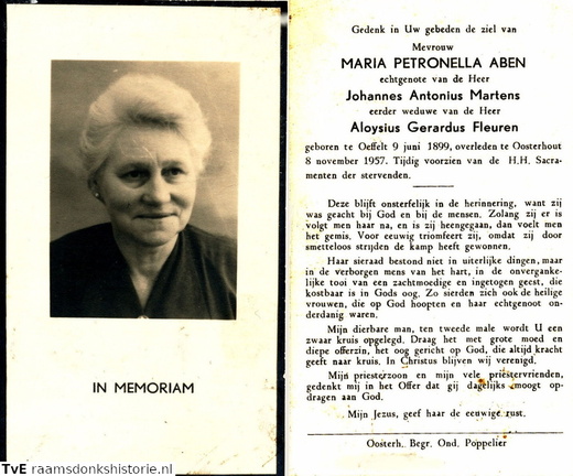 Maria Petronella Aben- Johannes Antonius Martens - Aloysius Gerardus Fleuren