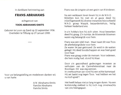 Frans Abrahams- Toos Smits