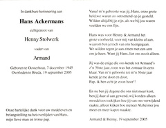 Hans Ackermans Henny Stolwerk