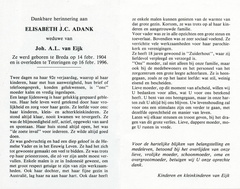 Elisabeth J.C. Adank Joh. A.L. van Eijk