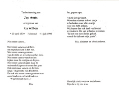 Jac Aerts Ria Wilbers
