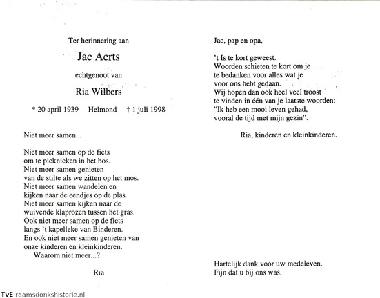 Jac Aerts Ria Wilbers