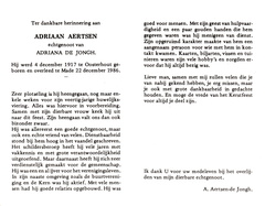 Adriaan Aertsen- Adriana de Jongh