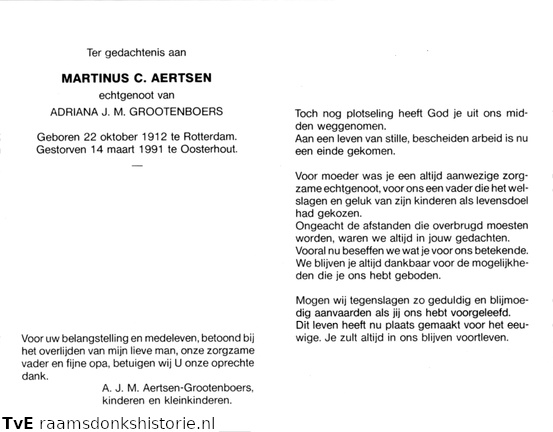 Martinus C. Aertsen Adriana J.M.Grootenboers