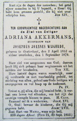 Adriana Akkermans- Josephus Joannes Wijgerde