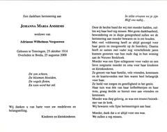 Johanna Maria Anssems Adrianus Wilhelmus Vergouwen