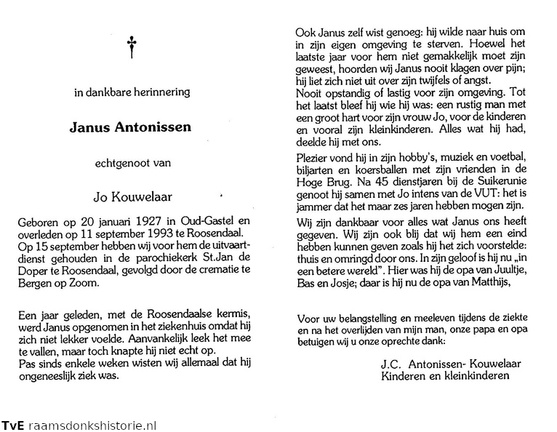 Janus Antonissen Jo Kouwelaar