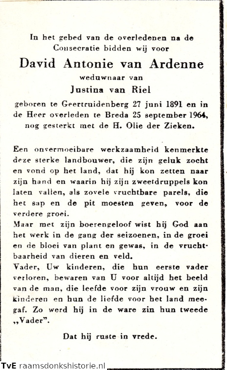 David Antonie van Ardenne- Justina van Riel