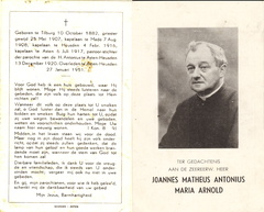 Joannes Matheus Antonius Maria Arnold- priester
