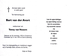 Bart van der Avort Tonny van Vessem