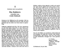 Ria Bakkers (vr)Cor Phielix