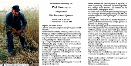 Piet Baremans Riet Joosen
