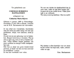 Cornelis Hubertus Bastiaanssen Catharina Maria Rijvers