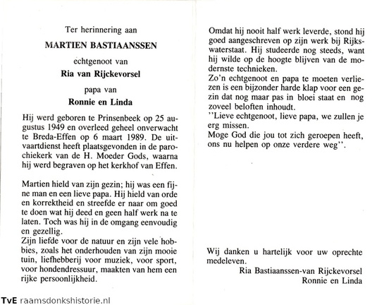 Martien Bastiaanssen Ria van Rijckevorsel