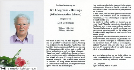 Wilhelmina Adriana Johanna Bastings Dolf Looijmans