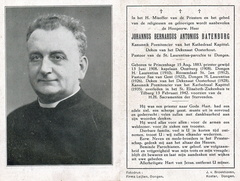 Johannus Bernardus Antonius Batenburg priester