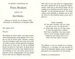 Truus Beckers Bert Merkx