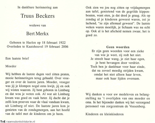 Truus Beckers Bert Merkx