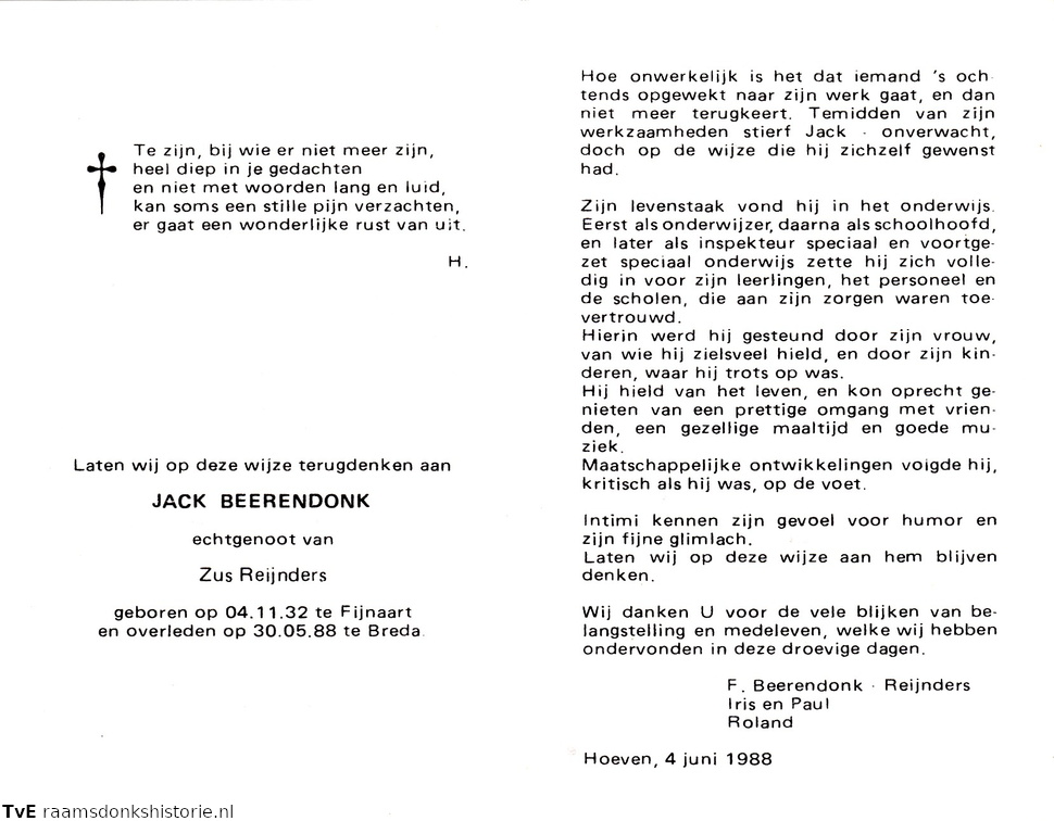 Jack Beerendonk Zus Reijnders