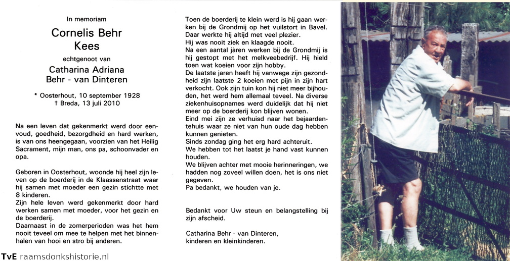 Cornelis Behr Catharina Adriana van Dinteren