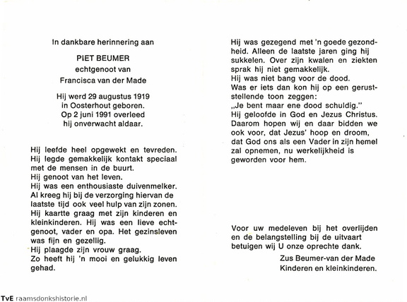 Piet Beumer Francisca van der Made