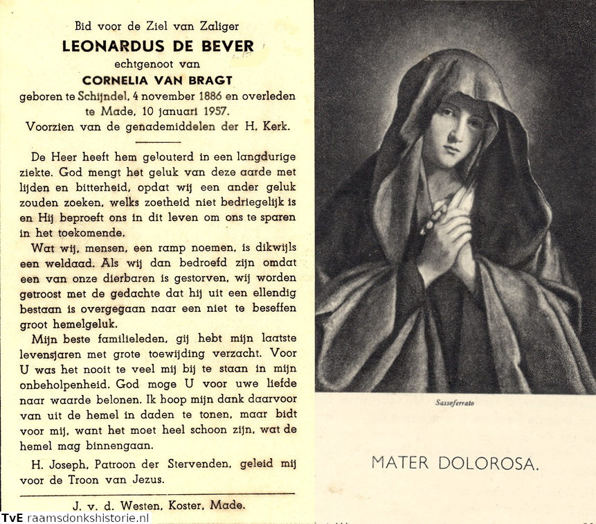 Leonardus de Bever Cornelia van Bragt
