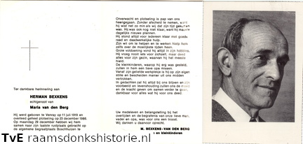 Herman Bexkens Maria van den Berg