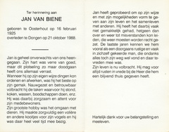 Jan van Biene 