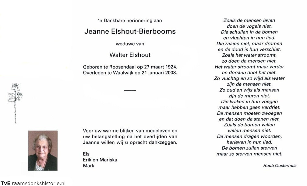 Jeanne Bierbooms Walter Elshout