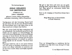 Johan Gerardus van Bijsterveld Sara Vermeer