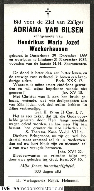 Adriana van Bilsen Hendrikus Maria Jozef Wackerhausen
