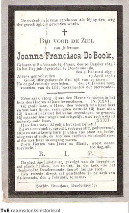 Joanna Francisca de Bock non