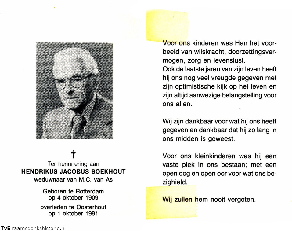 Hendrikus Jacobus Boekhout M.C. van As