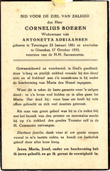 Cornelius Boeren Antonetta Adriaansen