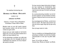 Henrika Bogaarts Johannes van Mook