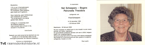 Petronella Theodora Bogers Fried Scheepers