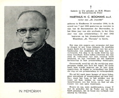 Martinus H.C. Bogmans priester