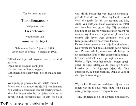 Theo Borghouts Lies Schoones Anna van Ertrijck