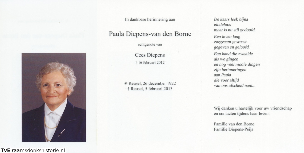 Paula van den Borne Cees Diepens