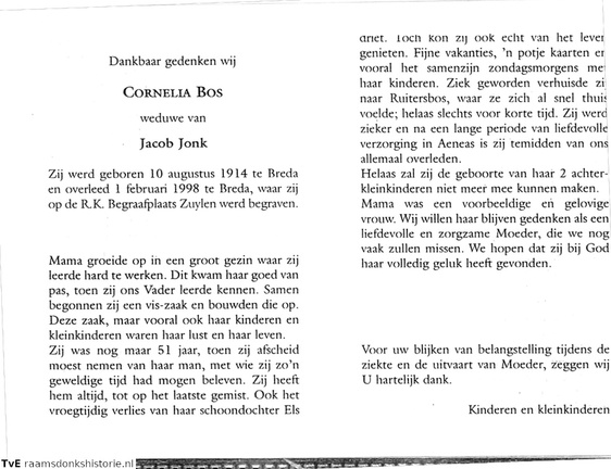 Cornelia Bos Jacob Jonk