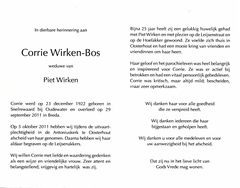 Corrie Bos Piet Wirken