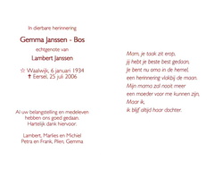 Gemma Bos Lambert Janssen